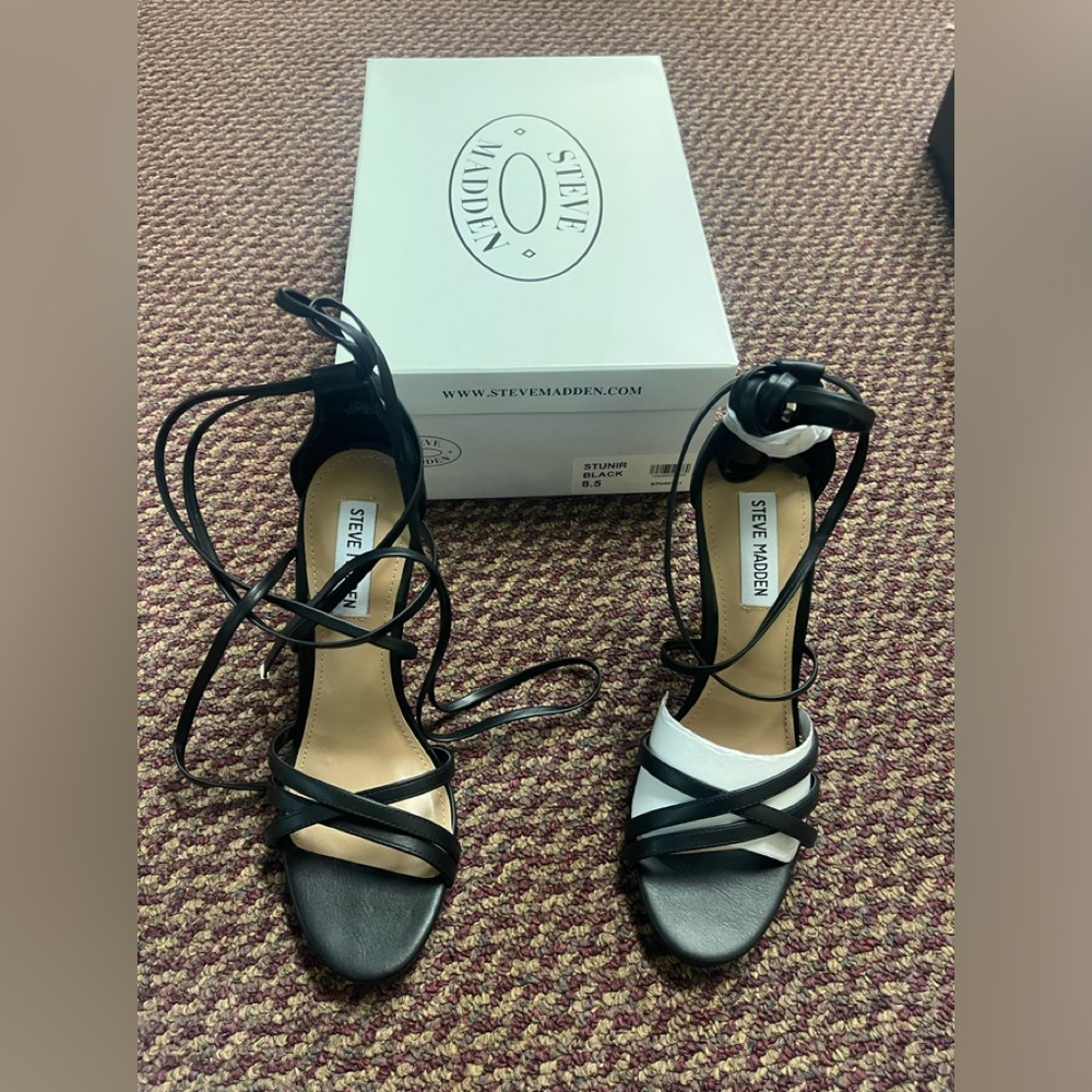 Steve Madden ankle wrap heels size 8.5
